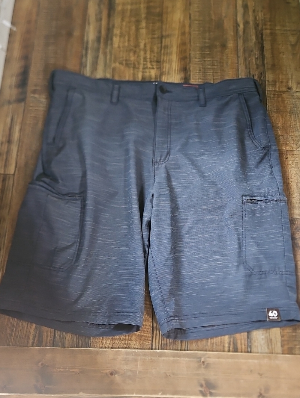 New Urban Pipeline Superflex Men's Dark Navy Cargo Shorts Hits At Knee